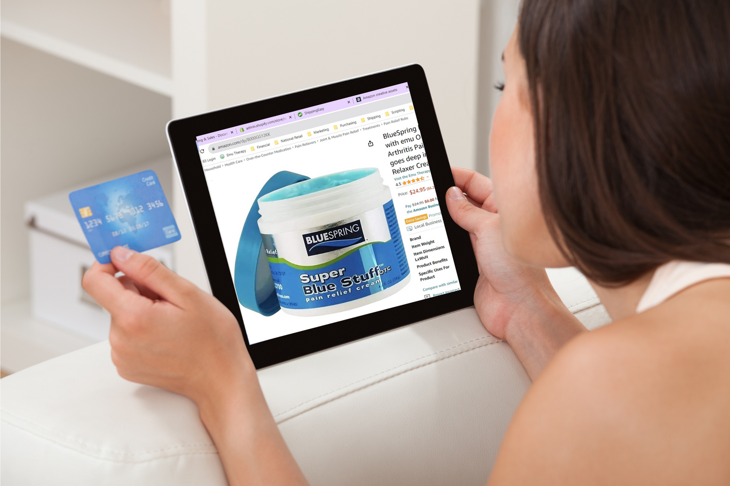 HLT-3195: Buy 1 Cyclone Cane Plus 2 Super Blue Stuff jars, Get 1 More jar Free and Free Shipping!