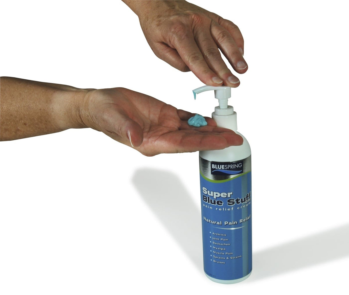 SBS-3038: Buy 2 Super Blue Stuff 12-oz. Bottles, Get 1 SBS 4-oz. Jar FREE Plus Free Shipping!