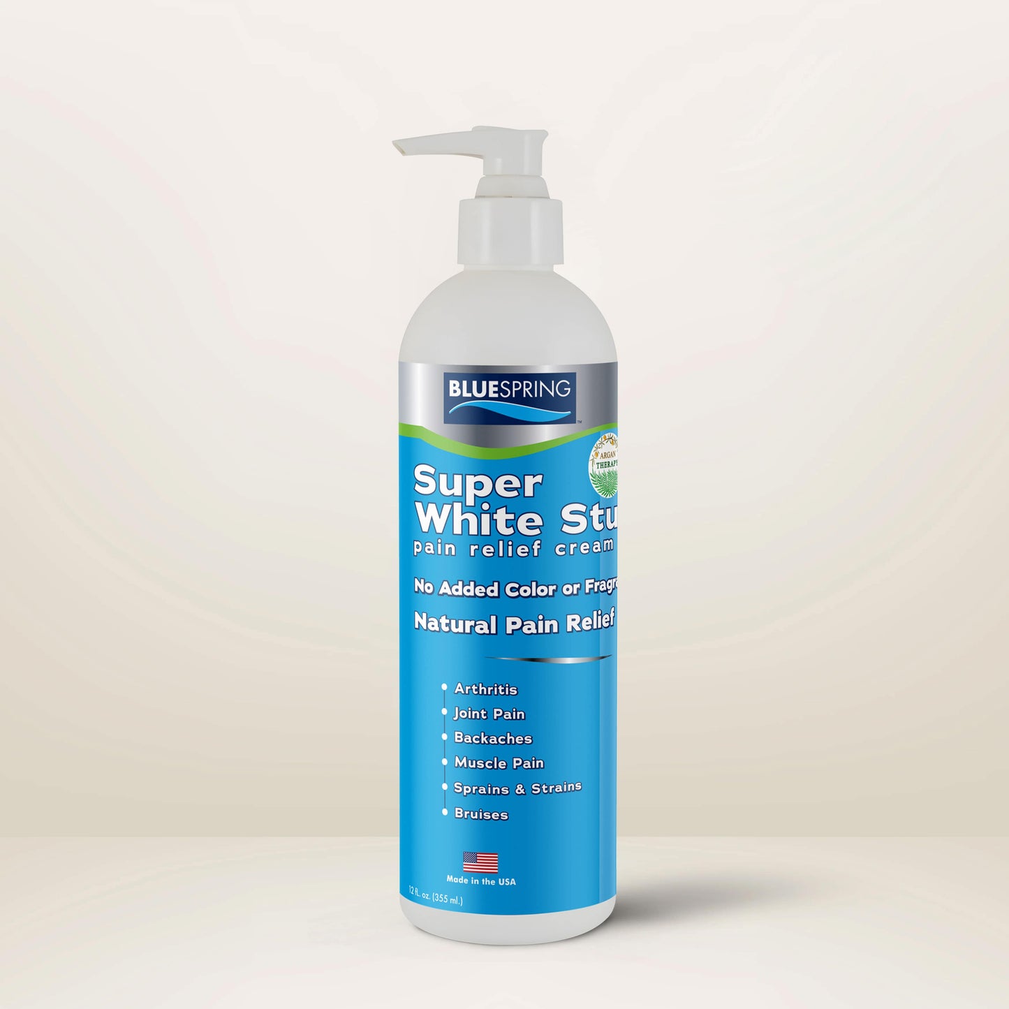 HLT-3108: Buy 1 Super White Stuff 12-oz. pump bottle, Get 1 Handheld Electric Massager FREE!