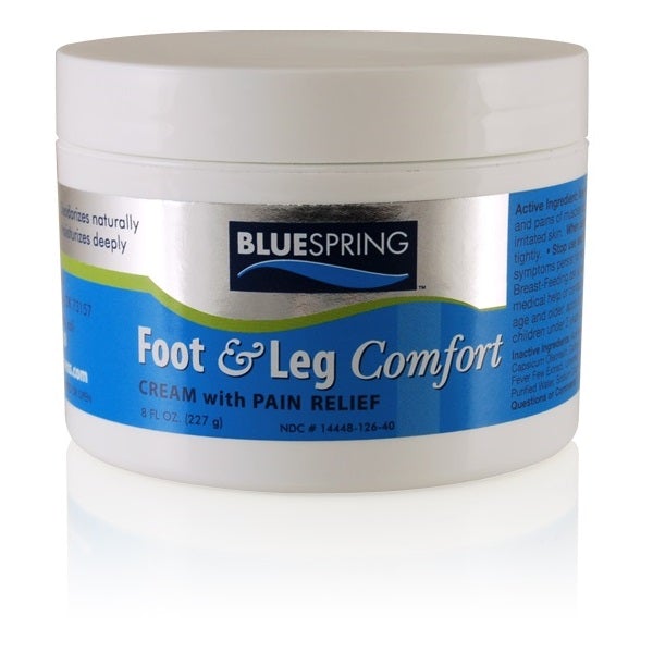 FAL-3247: Buy 4 Foot & Leg Comfort 8-oz. jars, Get 1 Deep Muscle Relief Massage Gun FREE Plus Free Shipping!