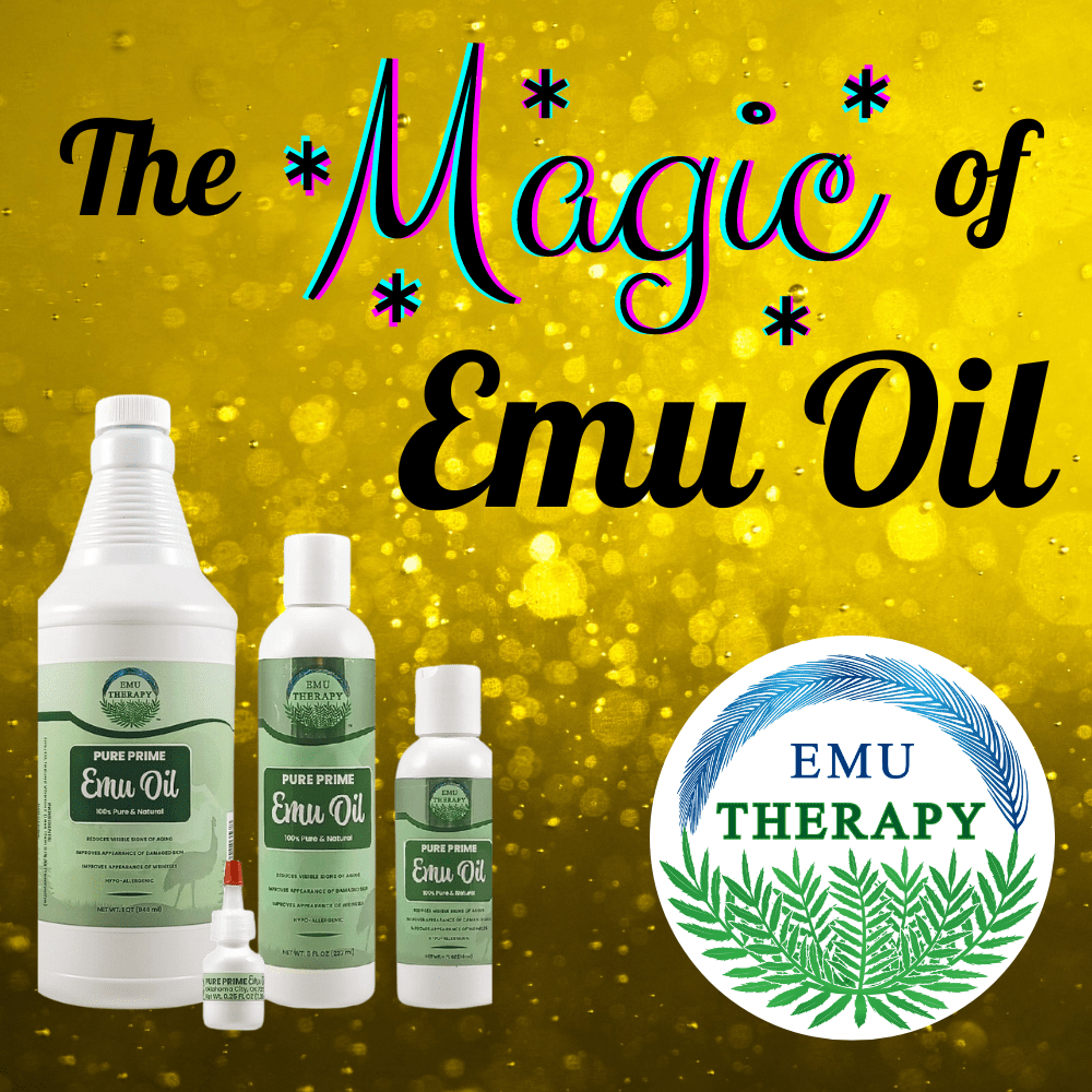 EMU-3158: 8-oz. Pure Prime Emu Oil, Get 1 Super White Stuff OTC 3-oz. roll-on at Half Price Plus Free Shipping - 44% OFF Market Prices!