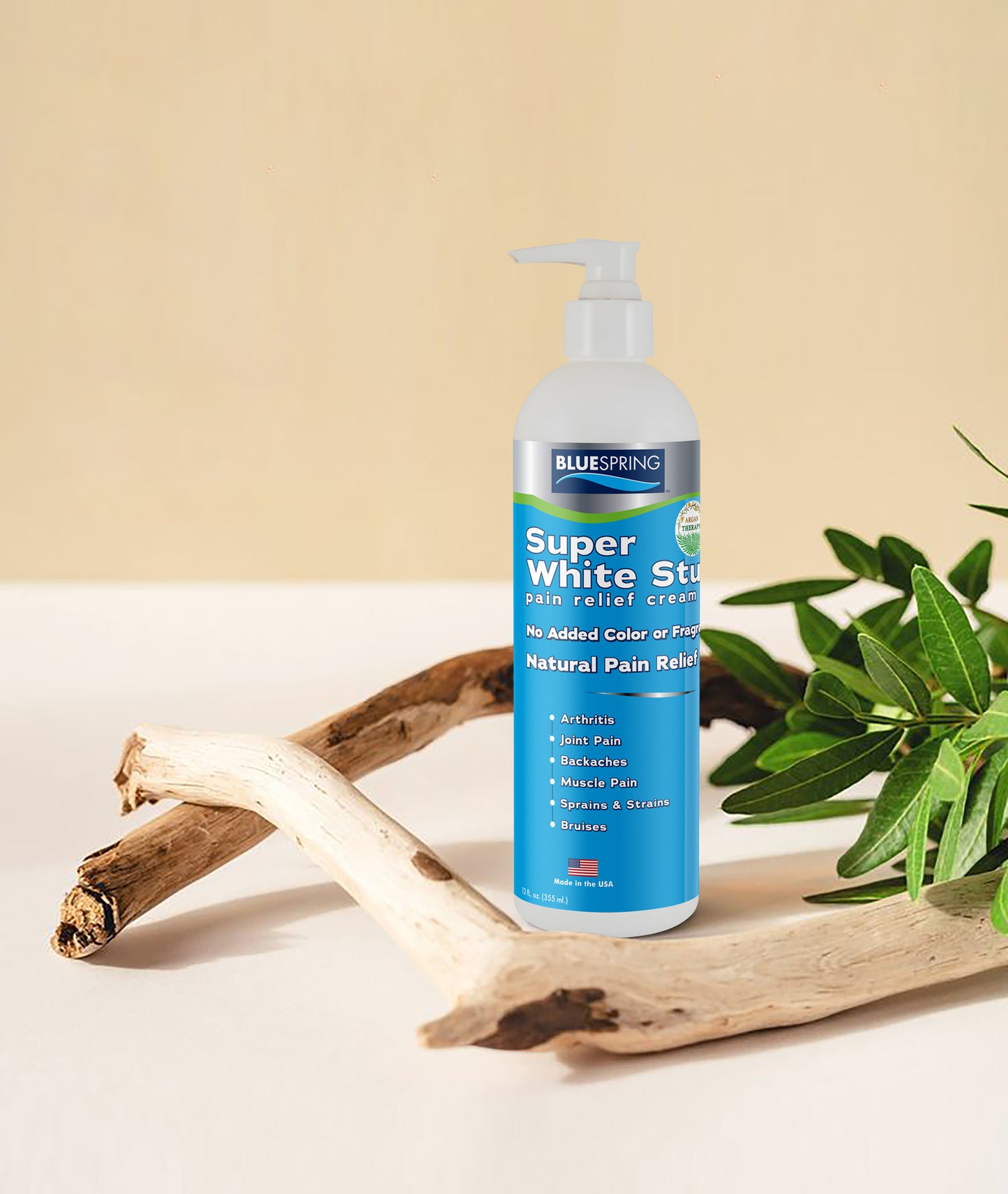 SWS-3245: Buy 3 Super White Stuff 12-oz. Bottles, Get 1 Fascia Massage Gun FREE Plus Free Shipping!