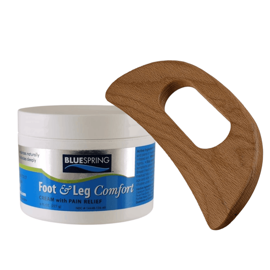 HLT-3237: Buy 1 Foot & Leg Comfort 8-oz. jar and 1 Gua Sha Massage Tool, Save $7.00!