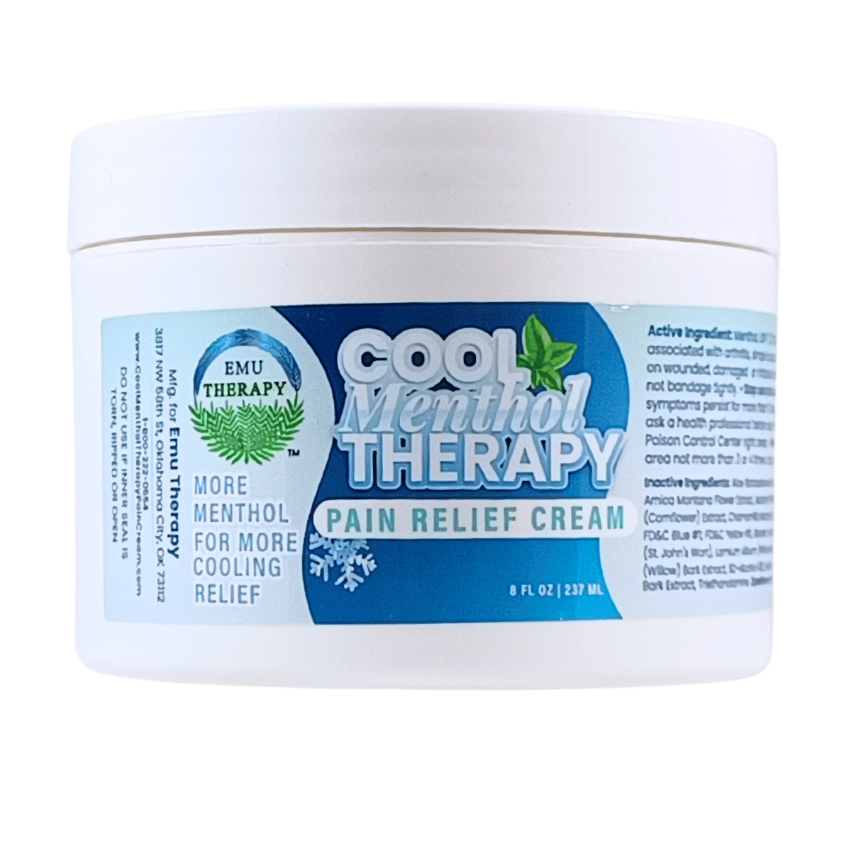 BST-3231: Buy 3 Cool Menthol Therapy 8-oz. jars, Get 1 Free Plus Free Shipping!
