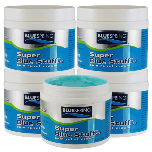 SBS-3143: Buy 4 Super Blue Stuff OTC 4-oz. jars, Get 1 FREE Plus Free Shipping!