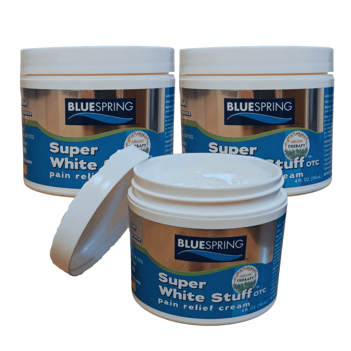 SWS-3020: Buy 2 Super White Stuff OTC 4-oz. Jars, Get 1 Free!