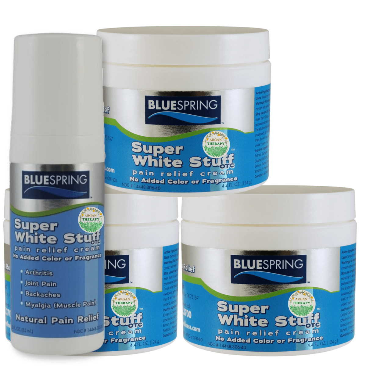 SWS-3057: Buy 3 Super White Stuff 4-oz. jars, Get 1 SWS roll-on for $5 Plus Free Shipping!