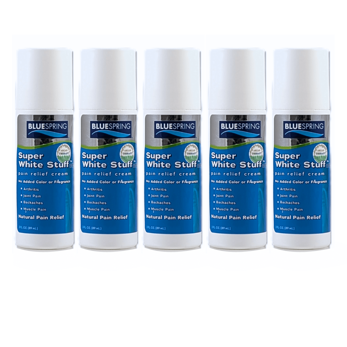 SWS-3058: Buy 4 Super White Stuff OTC 3-oz. roll-ons, Get 1 Free Plus Free Shipping!