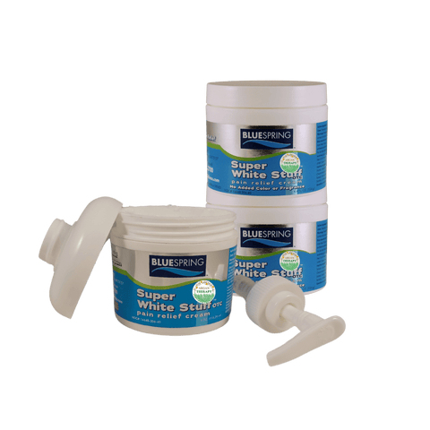 SWS-3187: Buy 3 Super White Stuff OTC 4-oz. jars with dispensing pump and lid