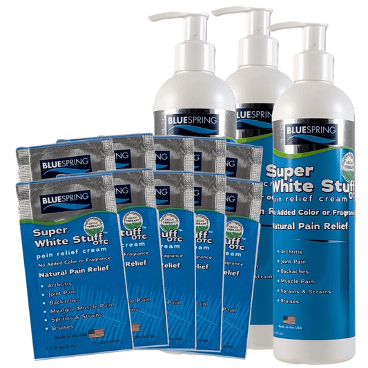 SWS-3243: Buy 2 Super White Stuff OTC 12-oz. bottles, Get 1 Free Plus 10 SWS travel packs and Free Shipping!
