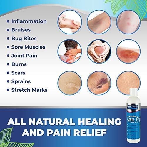 EMU-3158: 8-oz. Pure Prime Emu Oil, Get 1 Super White Stuff OTC 3-oz. roll-on at Half Price Plus Free Shipping - 44% OFF Market Prices!