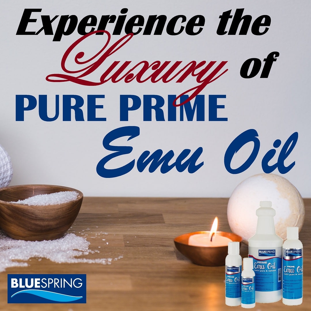 EMU-3158: 8-oz. Pure Prime Emu Oil, Get 1 Super White Stuff OTC 3-oz. roll-on at Half Price Plus Free Shipping - 44% OFF Market Prices!