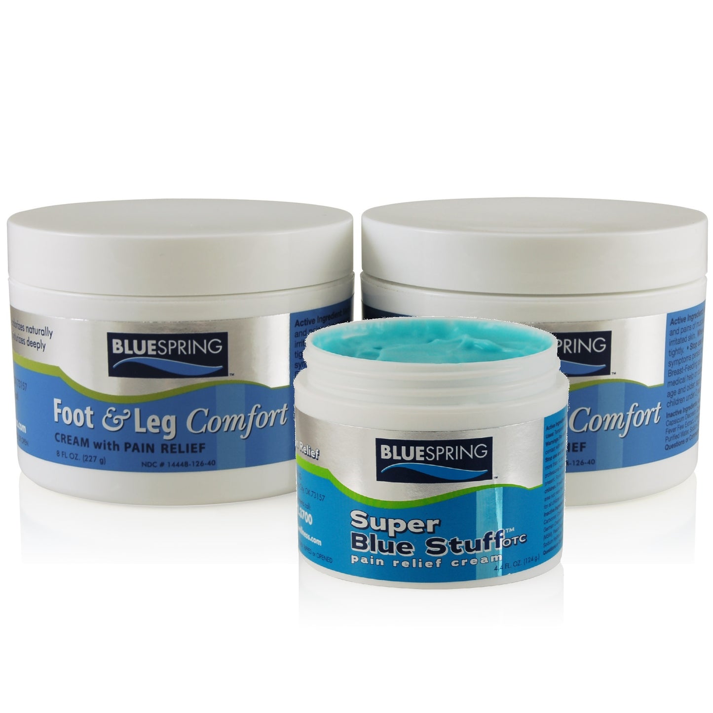 FAL-3120: Buy 2 Foot and Leg Comfort 8-oz. jars, Get 1 SBS 4-oz. jar at Half Price - SAVE 21%