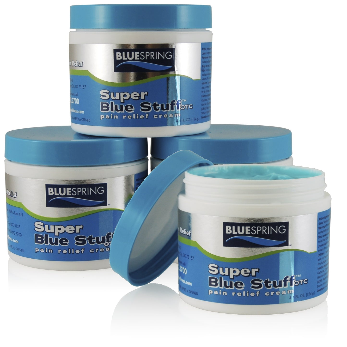SBS-3083: Buy 3 Super Blue Stuff OTC 4-oz. jars, Get 1 Free and Free Shipping!