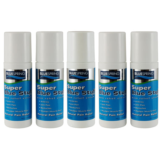 SBS-3039: Buy 4 Super Blue Stuff OTC 3-oz. roll-ons, Get 1 Free Plus Free Shipping!